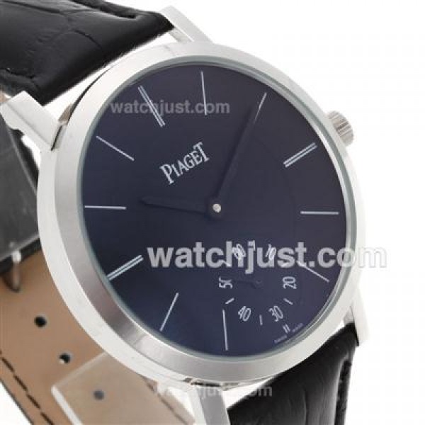 Piaget Altiplano Unitas 6497 Movement with Black Dial-Leather Strap