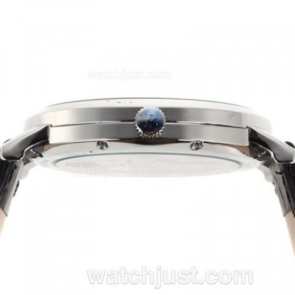 Piaget Altiplano Unitas 6497 Movement with Black Dial-Leather Strap