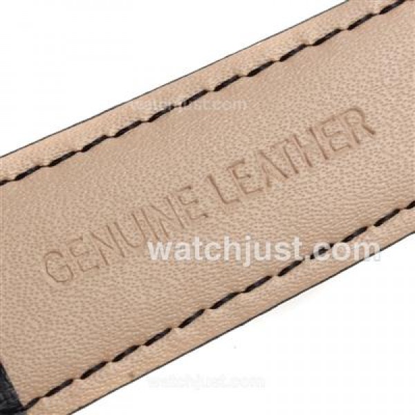 Piaget Altiplano Unitas 6497 Movement with Black Dial-Leather Strap