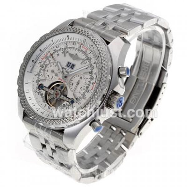 Breitling Bentley Tourbillon Automatic with White Dial S/S