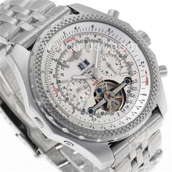 Breitling Bentley Tourbillon Automatic with White Dial S/S