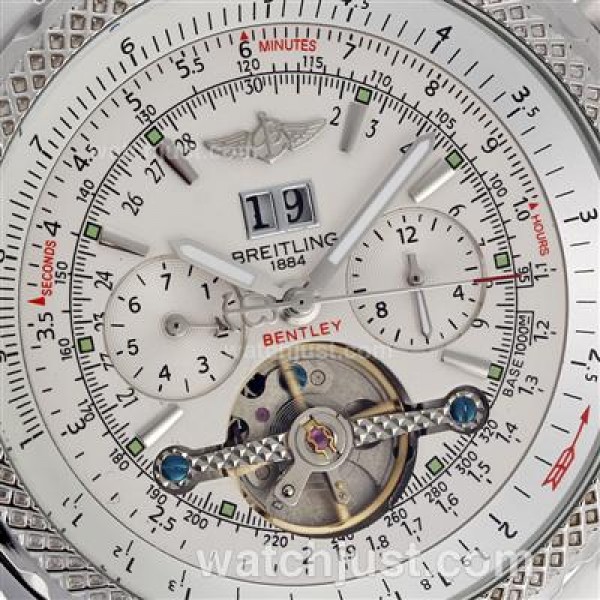 Breitling Bentley Tourbillon Automatic with White Dial S/S