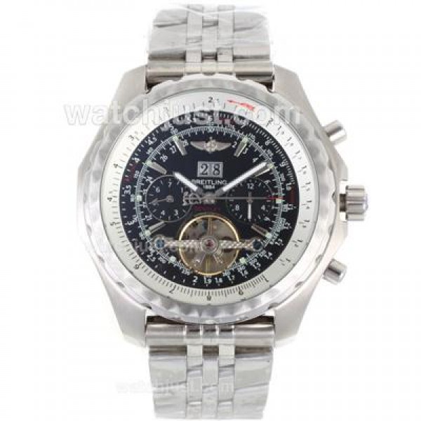 Breitling Bentley T Tourbillon Automatic with Black Dial S/S