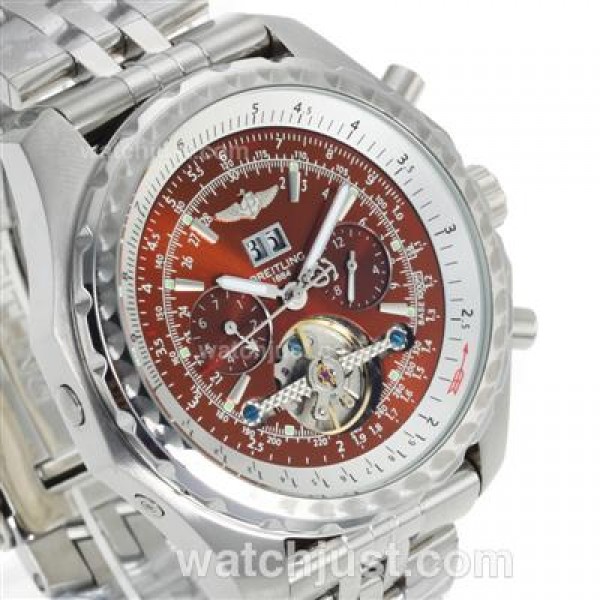 Breitling Bentley T Tourbillon Automatic with Brown Dial S/S
