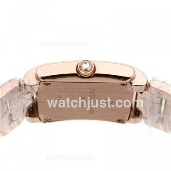 Patek Philippe Twenty-4 Swiss ETA Movement Full Rose Gold with Diamond Bezel and Dial-Lady Size