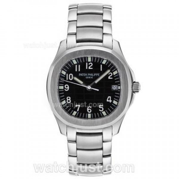 Patek Philippe Nautilus Swiss ETA 2836 Movement with Black Dial-S/S