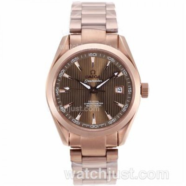 Best Quality Omega Seamaster Replica Watches With Brown Dials For Men