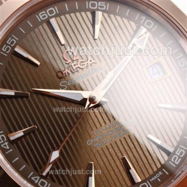 Best Quality Omega Seamaster Replica Watches With Brown Dials For Men