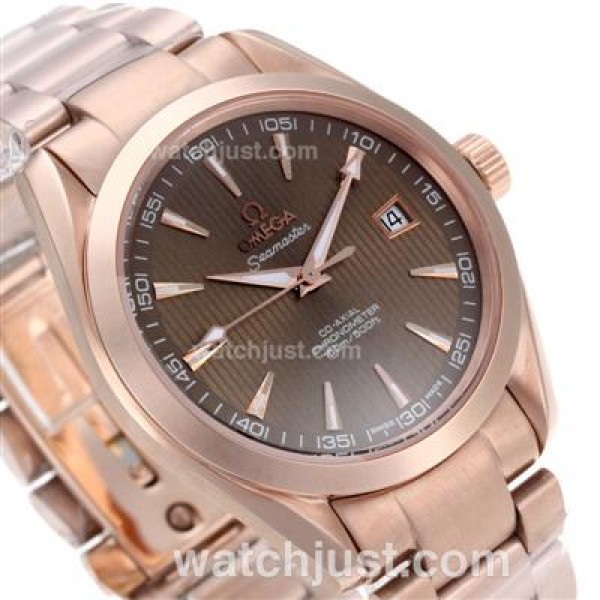 Best Quality Omega Seamaster Replica Watches With Brown Dials For Men