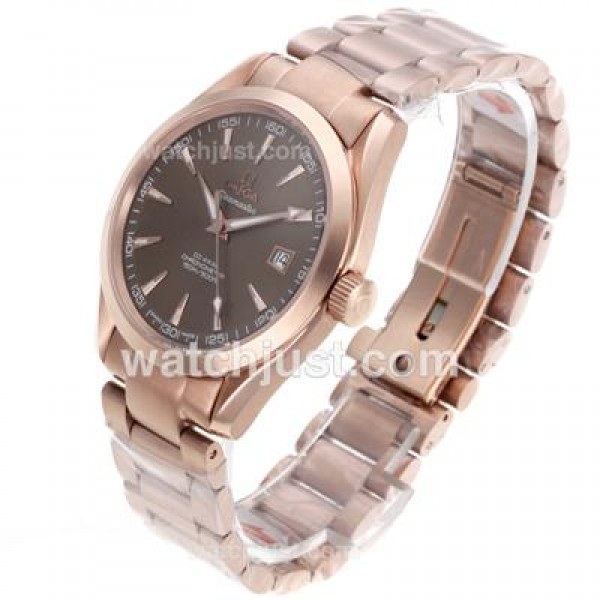 Best Quality Omega Seamaster Replica Watches With Brown Dials For Men