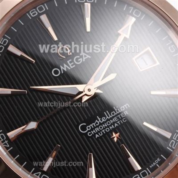Best Quality Omega Constellation Replica Watches With Black Dials For Men