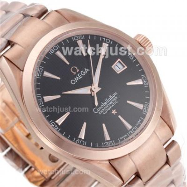 Best Quality Omega Constellation Replica Watches With Black Dials For Men