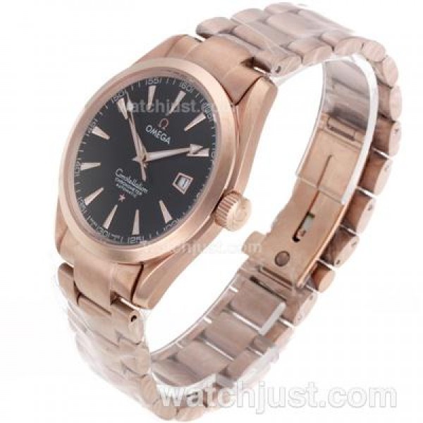 Best Quality Omega Constellation Replica Watches With Black Dials For Men