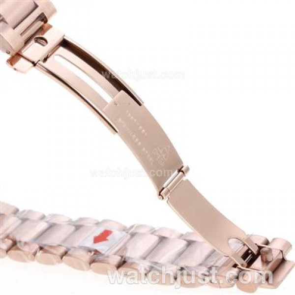 Best Quality Omega Railmaster Replica Watches With Black Dials And Rose Gold Cases