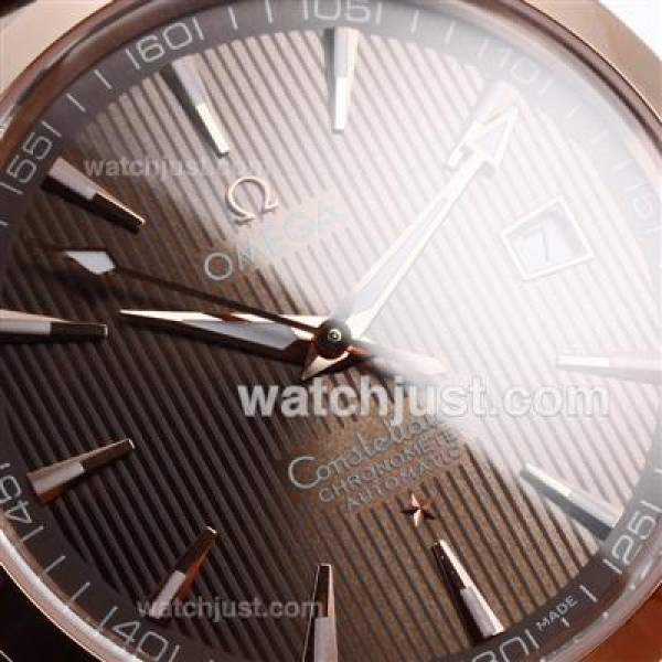 AAA Quality Omega Constellation Fake Watches With Brown Dials For Men