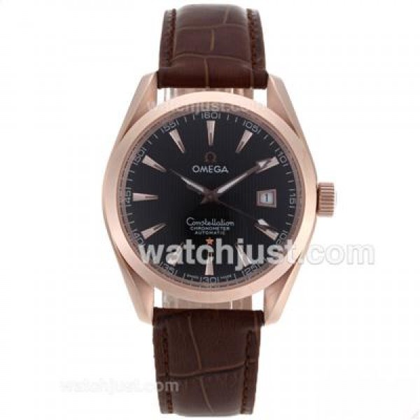 Best Quality Omega Constellation Replica Watches With Black Dials For Men