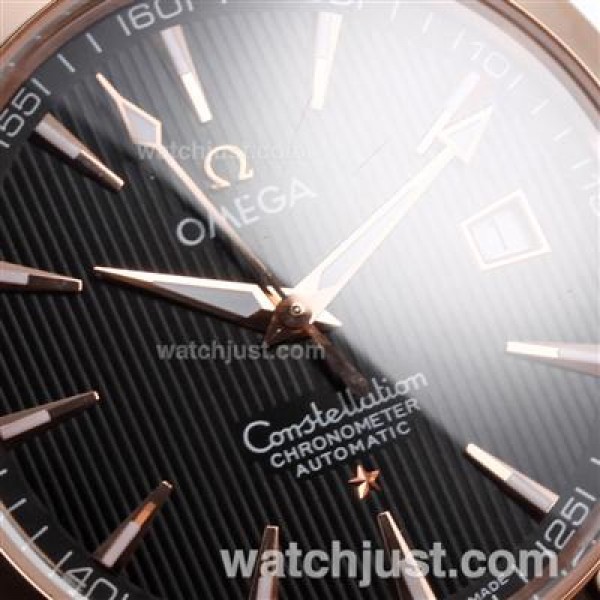 Best Quality Omega Constellation Replica Watches With Black Dials For Men