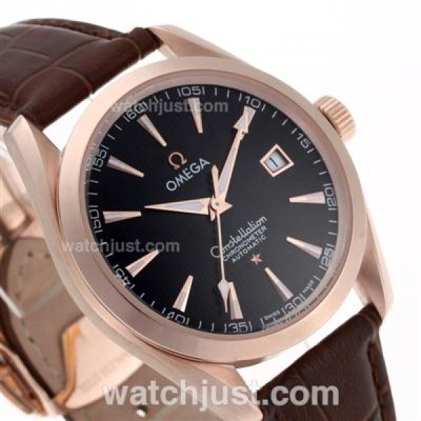 Best Quality Omega Constellation Replica Watches With Black Dials For Men