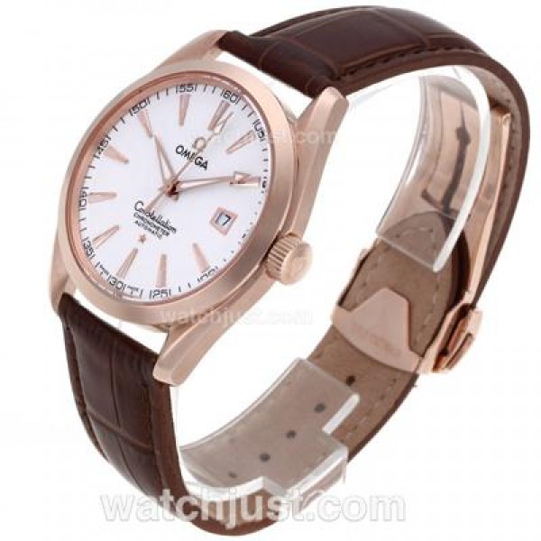 Cheap Swiss Movement Omega Constellation Replica Watches With White Dials For Sale