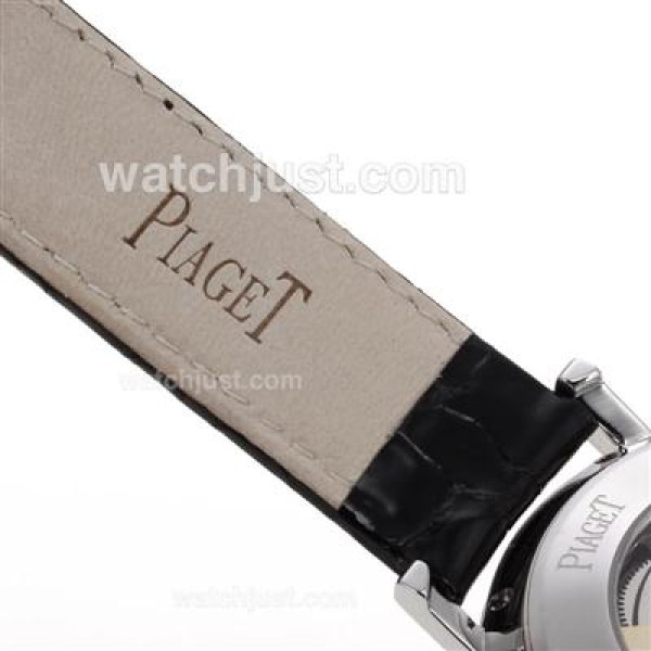 Piaget Altiplano Automatic with White Dial-Leather Strap