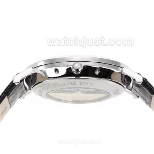 Piaget Altiplano Automatic with White Dial-Leather Strap