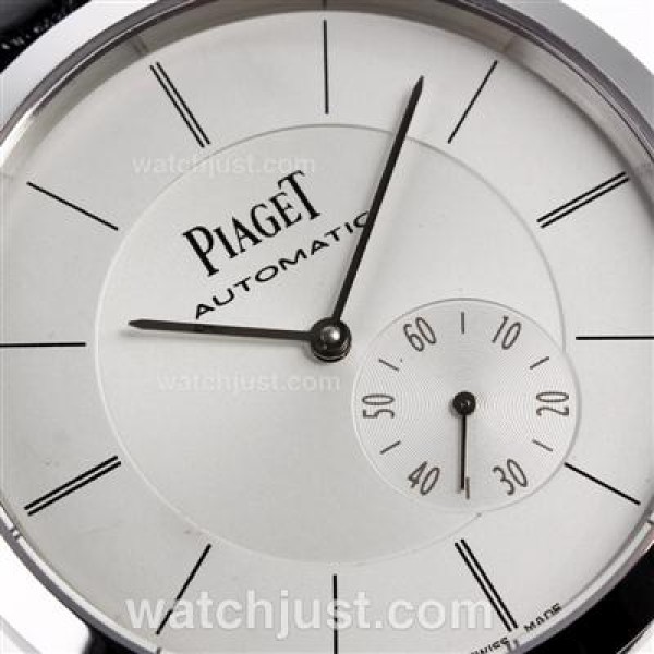 Piaget Altiplano Automatic with White Dial-Leather Strap