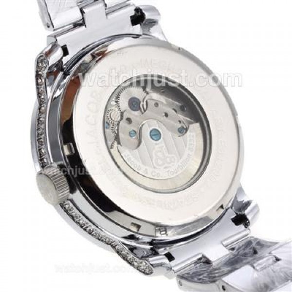 Jacob & Co Rainbow Tourbillon Automatic Full Diamond Case and Red Diamond Dial