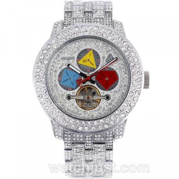 Jacob & Co Rainbow Tourbillon Automatic Full Diamond Case and White Diamond Dial