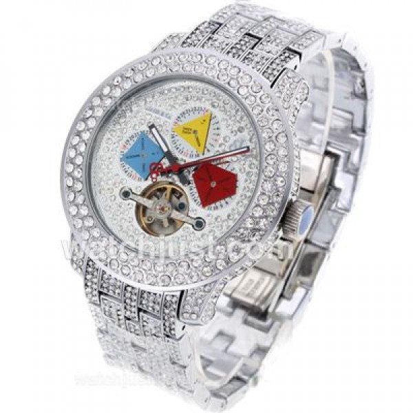 Jacob & Co Rainbow Tourbillon Automatic Full Diamond Case and White Diamond Dial