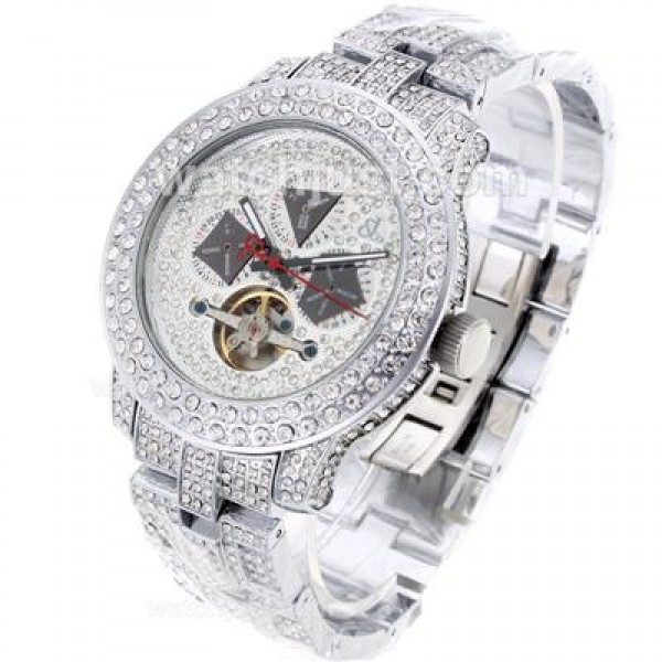 Jacob & Co Rainbow Tourbillon Automatic Full Diamond Case and White Diamond Dial