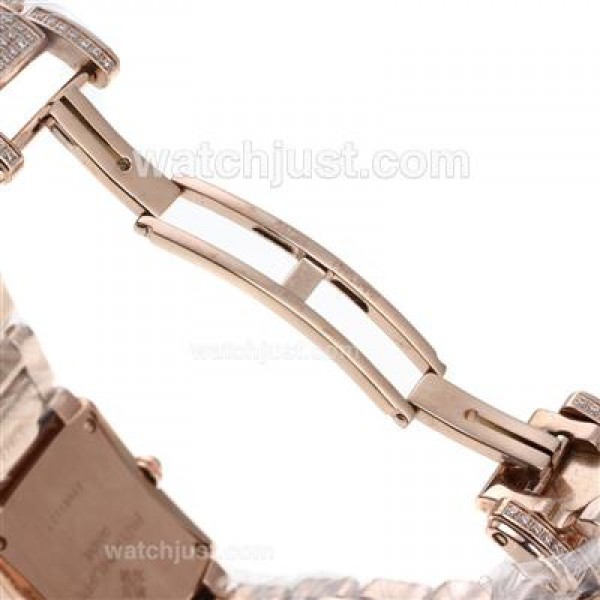 Patek Philippe Twenty-4 Swiss ETA Movement Full Rose Gold with Diamond Bezel and Dial-Lady Size