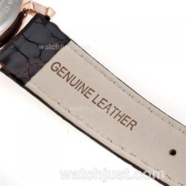 Piaget Altiplano Automatic Rose Gold Case with White Dial-Leather Strap