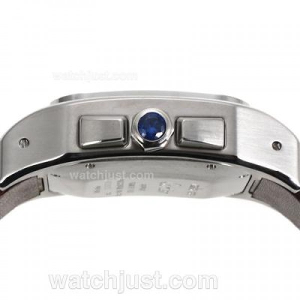 AAA Quality Cartier Santos 100 Replica Watches With White Dials For Sale