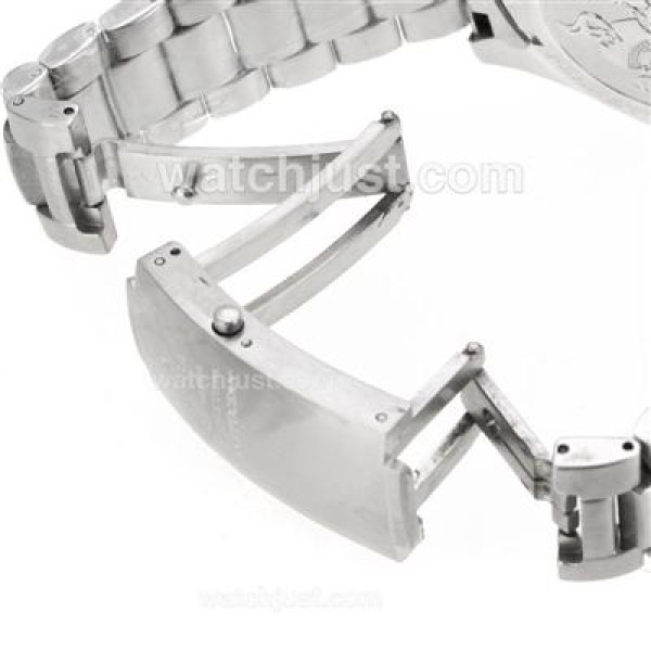 Omega Seamaster Co-Axial Stick Markers with White Dial S/S