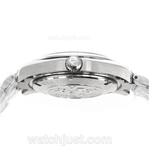 Omega Seamaster Co-Axial Stick Markers with White Dial S/S