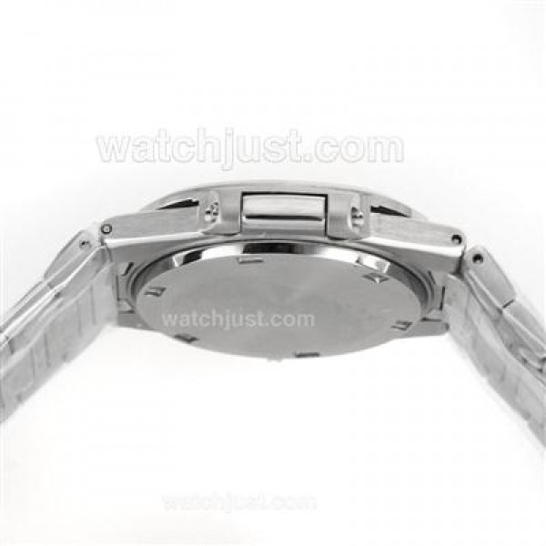 Patek Philippe Nautilus Swiss ETA Movement Diamond Brezl Stick Markers with Gray Dial S/S-Sapphire Glass