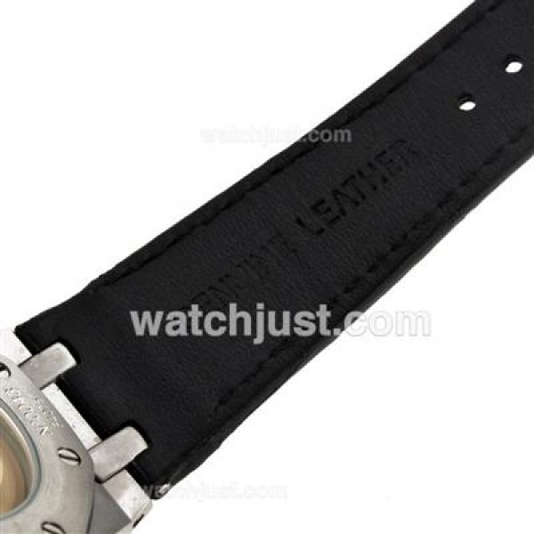 Audemars Piguet Royal Oak Swiss ETA 2824 Movement with Black Checkered Dial-Leather Strap