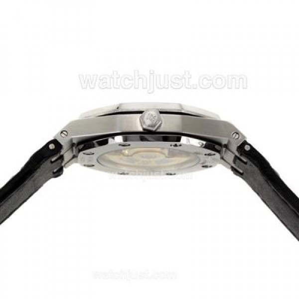 Audemars Piguet Royal Oak Swiss ETA 2824 Movement with Gray Checkered Dial-Leather Strap