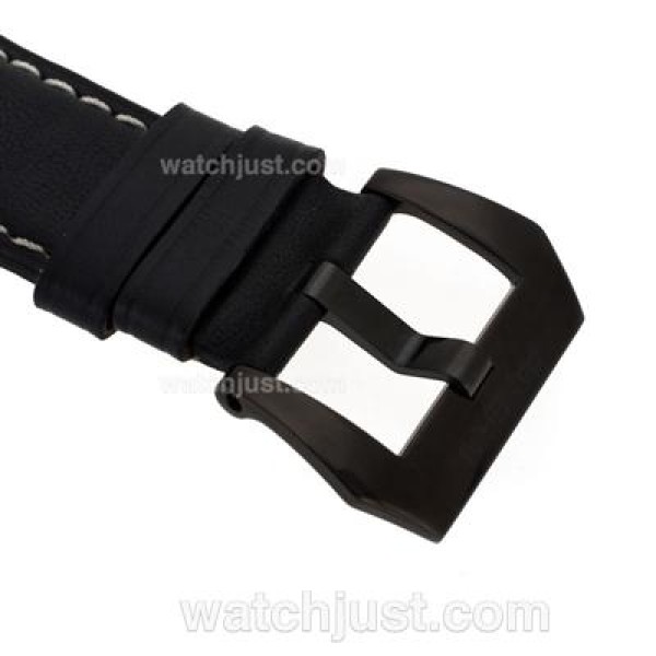 Panerai Leather Strap with PVD Buckle