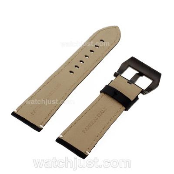 Panerai Leather Strap with PVD Buckle