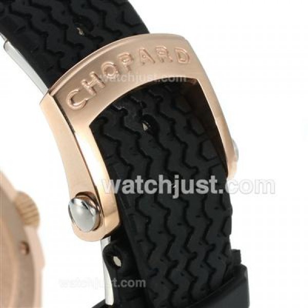 Chopard Gran Turismo XL Miglia Working Chronograph Rose Gold Case with Black Dial-Lady Size