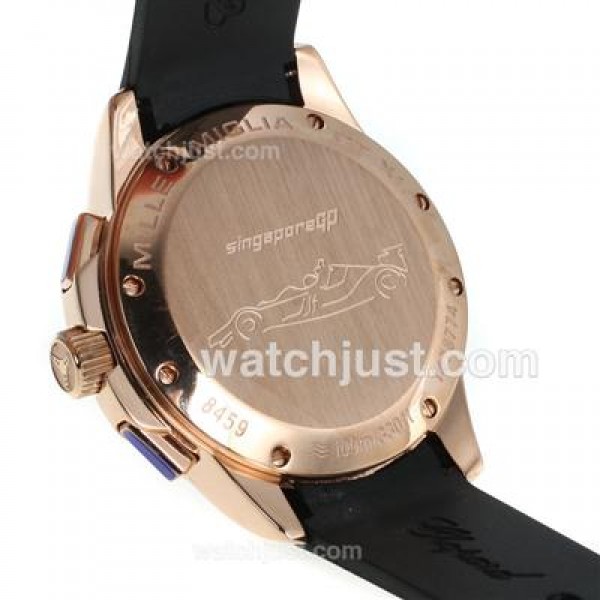 Chopard Gran Turismo XL Miglia Working Chronograph Rose Gold Case with Black Dial-Lady Size