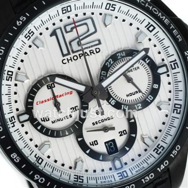 Chopard Gran Turismo XL Miglia Working Chronograph PVD Case with White Dial-Lady Size