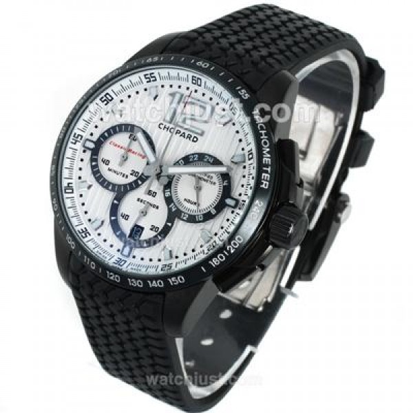 Chopard Gran Turismo XL Miglia Working Chronograph PVD Case with White Dial-Lady Size