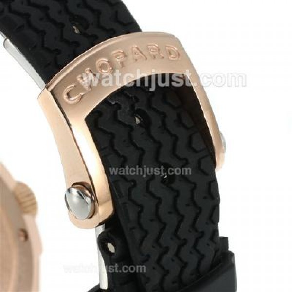 Chopard Gran Turismo XL Miglia Working Chronograph Rose Gold Case with White Dial-Lady Size