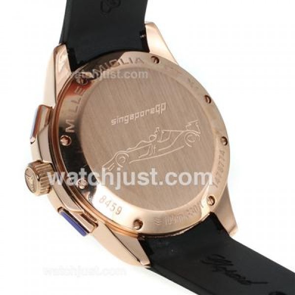 Chopard Gran Turismo XL Miglia Working Chronograph Rose Gold Case with White Dial-Lady Size