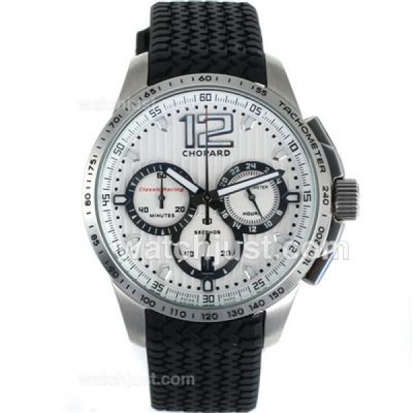 Chopard Gran Turismo XL Miglia Working Chronograph with White Dial-Lady Size