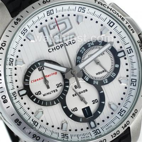 Chopard Gran Turismo XL Miglia Working Chronograph with White Dial-Lady Size