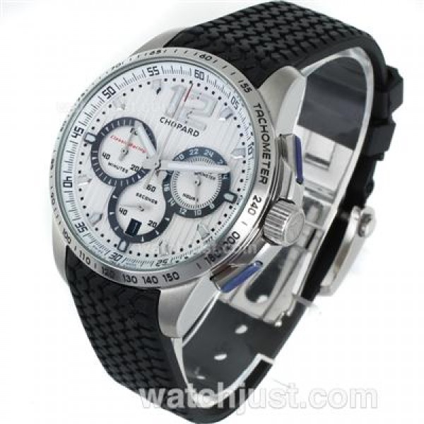 Chopard Gran Turismo XL Miglia Working Chronograph with White Dial-Lady Size