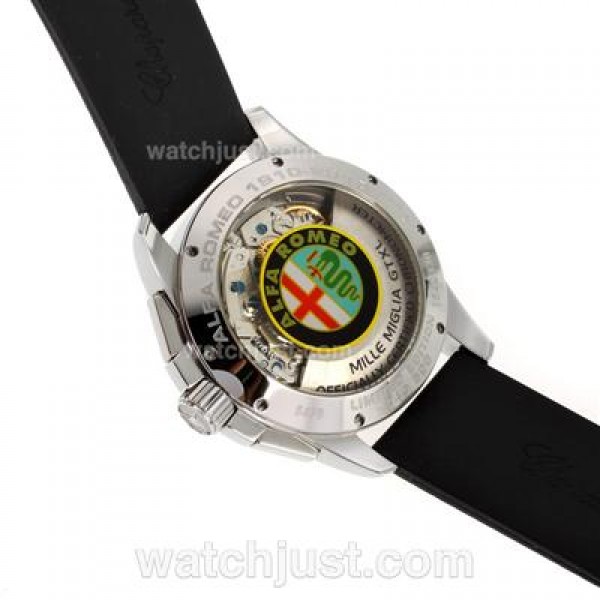 Chopard Alfa Romeo Chronograph Swiss Valjoux 7750 Movement with Black Dial-Rubber Strap
